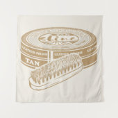 Tan shoepolis tin Pop art Wandteppich (Vorderseite)