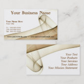 Tan Smoke Business Card Visitenkarte (Vorne/Hinten)