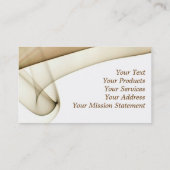 Tan Smoke Business Card Visitenkarte (Rückseite)