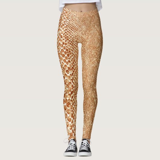 Tan Snake Leggings (Vorderseite)