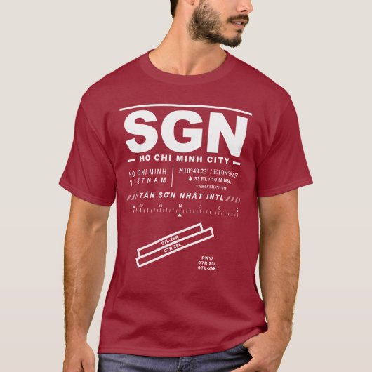 Tan Son Nhat International Airport SGN T-Shirt (Vorderseite)