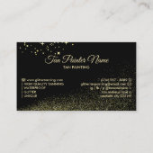 Tan Spray Flasche Visitenkarte (Rückseite)