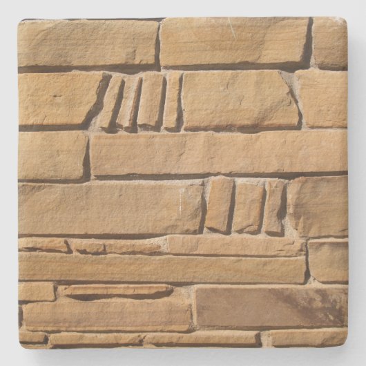 Tan Stone Textured Wall, Square Untersetzer (Vorderseite)