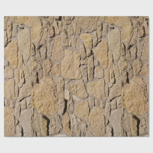 Tan Stone Wrapping Paper Geschenkpapier (Flach)