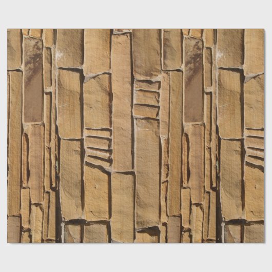 Tan Stone Wrapping Paper Geschenkpapier (Flach)