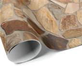 Tan Stone Wrapping Paper Geschenkpapier (Rolleneckpunkt)