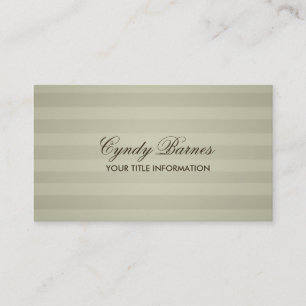 Tan Stripe Business Card Visitenkarte