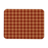 Tan Tartan Flexible Foto Magnet (Horizontal)