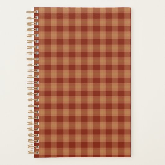 Tan Tartan Planner  Planer (Vorderseite)