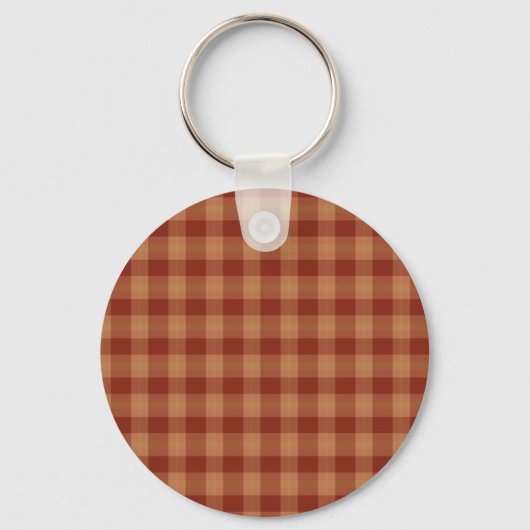 Tan Tartan Schlüsselanhänger (Vorderseite)