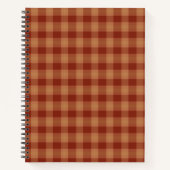 Tan Tartan Spiral Notebook Notizblock (Vorderseite)