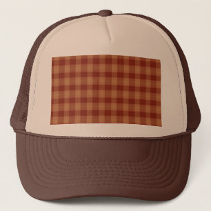 Tan Tartan Trucker Hat Truckerkappe