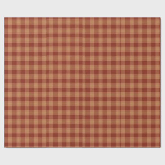 Tan Tartan Wrapping Paper Geschenkpapier (Saum)