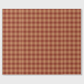 Tan Tartan Wrapping Paper Geschenkpapier (Flach)