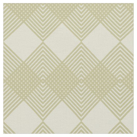 Tan Taupe Diamonds Circuit Tile Muster Stoff (Nahaufnahme)