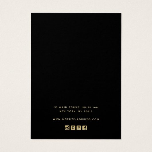 Tan Terracotta Add Logo Earring Display Card (Rückseite)