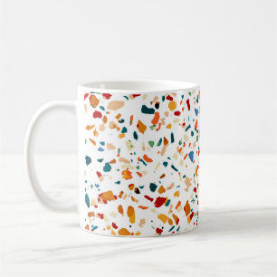 Tan Terrazzo   Eklektische verrückte Konfetti-Male Kaffeetasse