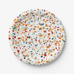 Tan Terrazzo Pappteller