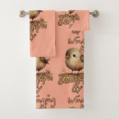 Tan Tiny Gentle Sketch Badhandtuch Set (Insitu)