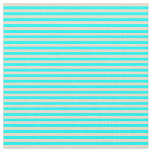 Tan und Aqua Lined/Strickmuster Stoff