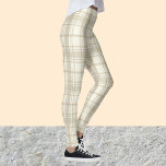 Tan und Beige Tartan Muster Legging Pants Leggings<br><div class="desc">Tan und Beige Tartan Muster Legging Pants</div>