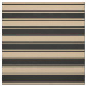 Tan und Black Lines Stoff (Muster)