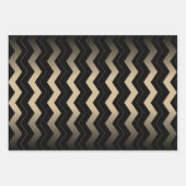 Tan und Black Zigzag Geschenkpapier Set (Vorderseite 2)