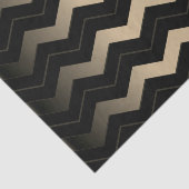 Tan und Black Zigzag Seidenpapier (Ausschnitt)