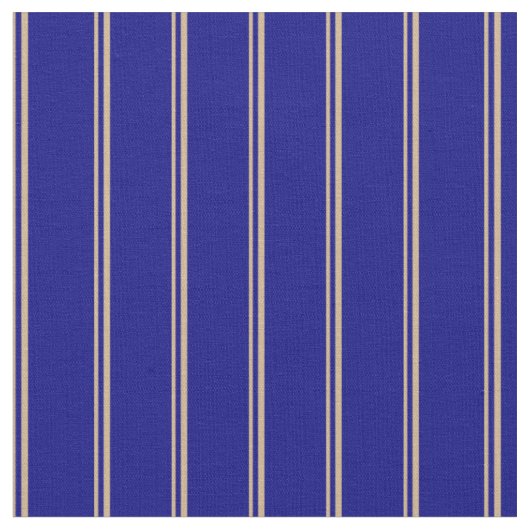 Tan und blaues Farbmuster Stoff (Nahaufnahme)