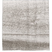 Tan und Braun Muster Duschvorhang aus rustikalem H (Vorderseite)