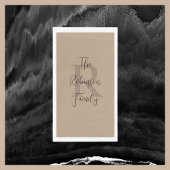 Tan und Brown Name Monogram Paper Handtuch Serviette