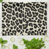 Tan und Coffee Leopard Druckmuster Geschirrtuch (Gefaltet)