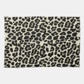 Tan und Coffee Leopard Druckmuster Geschirrtuch (Horizontal)