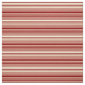 Tan und Dunkelrotes Streifen-/Blattmuster Stoff (Muster)