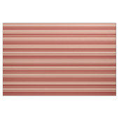 Tan und Dunkelrotes Streifen-/Blattmuster Stoff (Fat Quarter (45,7 x 55,9 cm))
