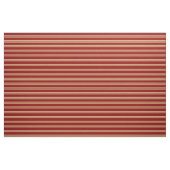 Tan und Dunkelrotes Streifenmuster Stoff (Fat Quarter (45,7 x 55,9 cm))