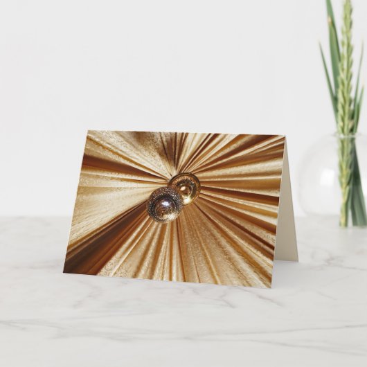 Tan und Gold Abstrakt, Jeden Anlaß Blank Gruß Karte (Vorderseite)