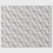 Tan und Gray Winter Foliage Frohe Weihnachten Geschenkpapier (Flach)