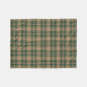 Tan und Green Kariert Farrell Tartan Fleecedecke (Vorderseite (Horizontal))