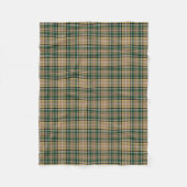 Tan und Green Kariert Farrell Tartan Fleecedecke (Vorderseite)