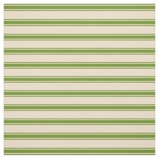 Tan und Green Lined Muster Stoff (Muster)