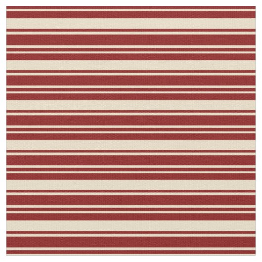 Tan und Maroon-Streifenmuster Stoff (Nahaufnahme)