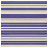 Tan und Midnight Blue Muster der Streifen Stoff (Muster)
