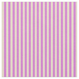 Tan und Orchid farbige Linien Stoff