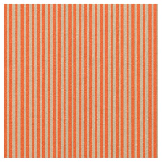 Tan und rotes Streifenmuster Stoff (Nahaufnahme)