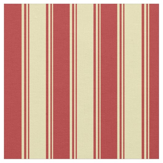 Tan und rotes Streifenmuster Stoff (Nahaufnahme)
