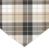 Tan und Schwarz kariert Tischdecke (Schrägansicht)