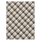 Tan und Schwarz kariert Tischdecke (Vorderseite)