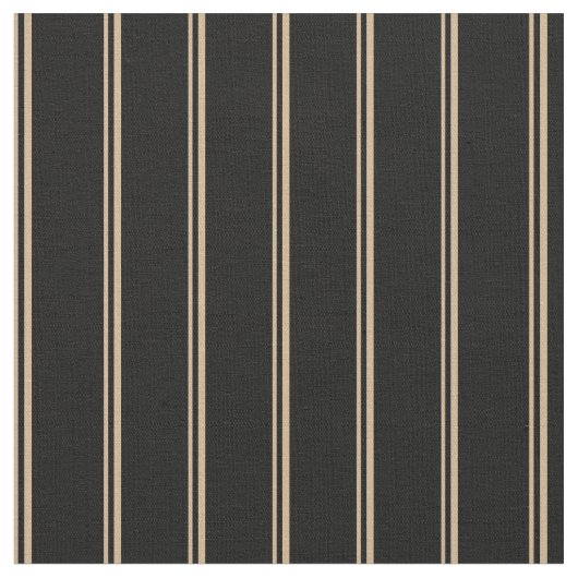 Tan und schwarze farbige Streifen Stoff (Nahaufnahme)