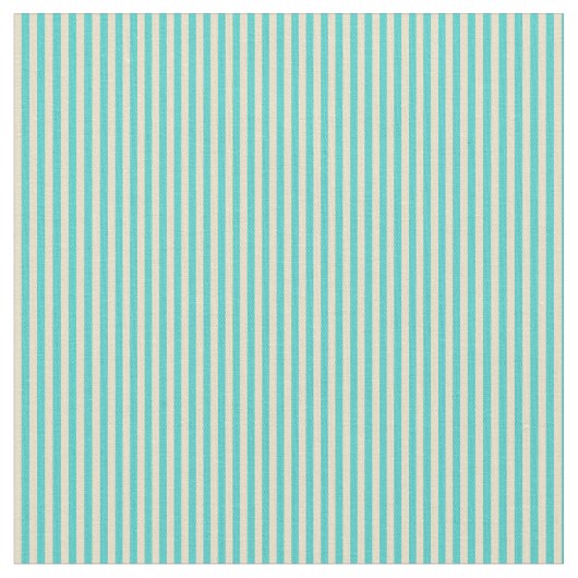 Tan und türkisfarbenes Muster Stoff (Nahaufnahme)